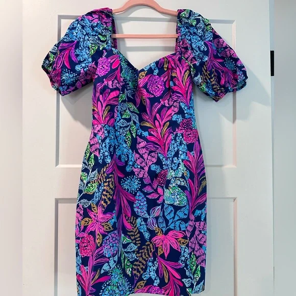 NWT Lilly Pulitzer puffy arm dress - Picture 1 of 3
